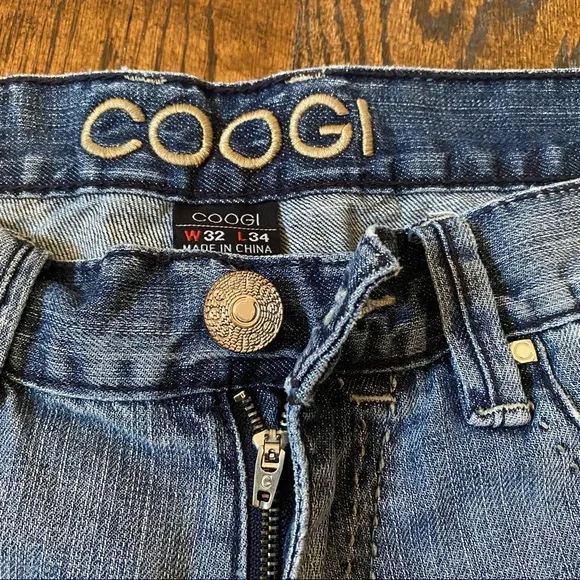 COOGI 32x34 Men's Straight Leg Jeans Light Blue - Picture 5 of 11
